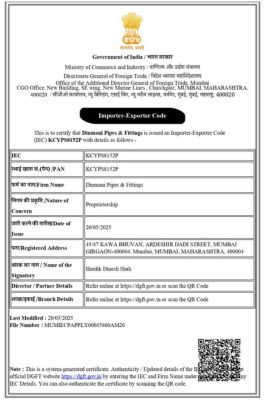 Importer - Exporter Code