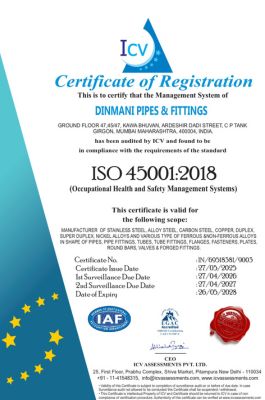 iISO 45001:2018 (Occupational Health and Safety Management Systems)